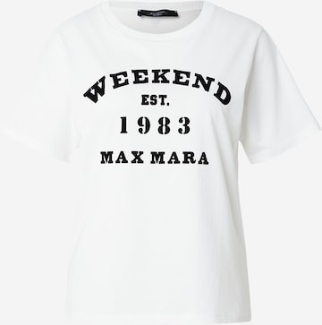 T-shirt 'TENUE' Weekend Max Mara en blanc : devant
