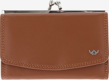 Porte-monnaies 'Polo' GOLDEN HEAD en marron : devant