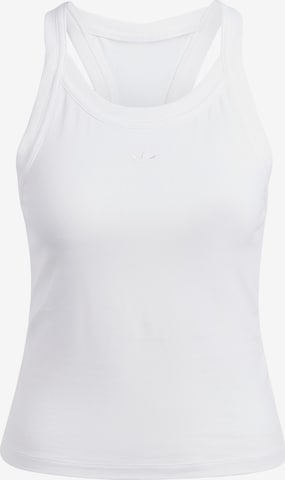 ADIDAS ORIGINALS Sports Top in White: front