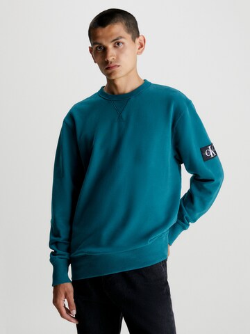 Calvin Klein Jeans Sweatshirt i blå: framsida