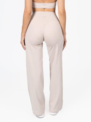 dayr Wide leg Workout Pants 'Wide Leg Pants' in Beige