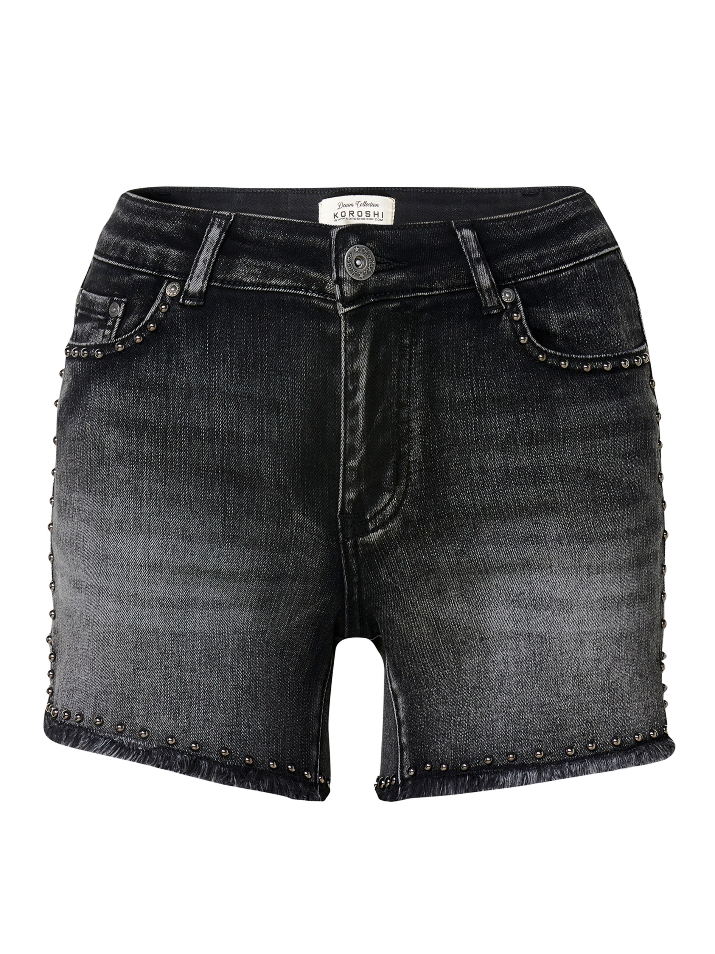 KOROSHI Slimfit Τζιν σε μαύρο: μπροστά