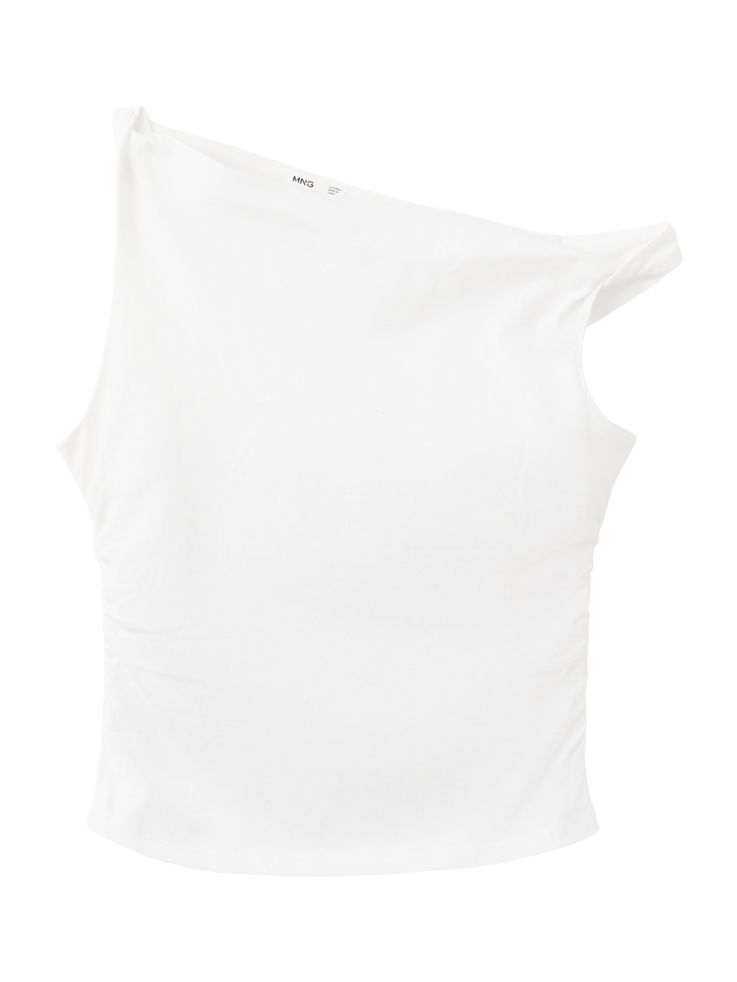 MANGO KIDS Top 'ROLL' – bílá: přední strana