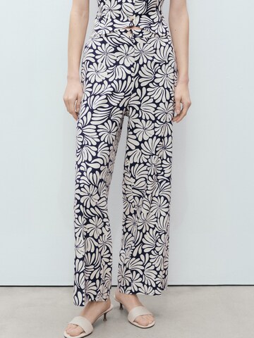 MANGO Wide Leg Bukser i beige