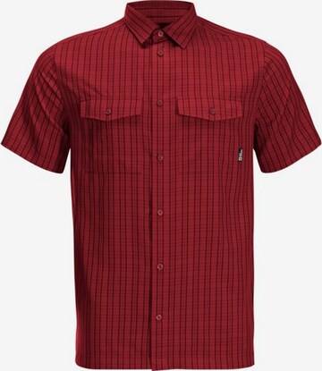 JACK WOLFSKIN Regular fit Athletic Button Up Shirt in Red: front