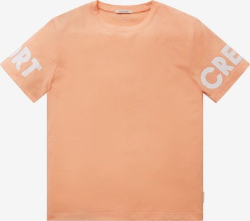 T-Shirt TOM TAILOR en orange : devant