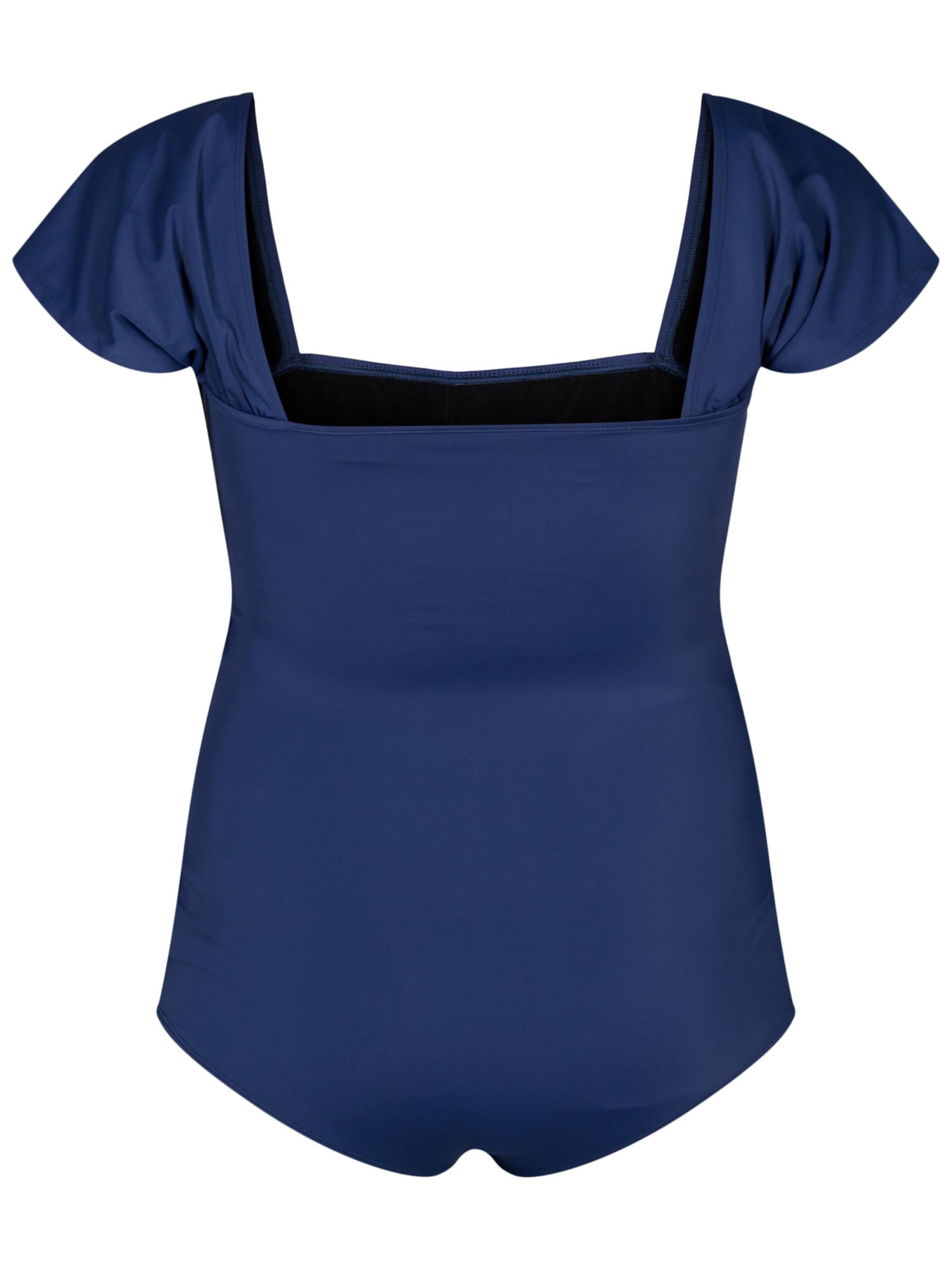 Swim by Zizzi Bralette Swimsuit 'Spika' in Blue