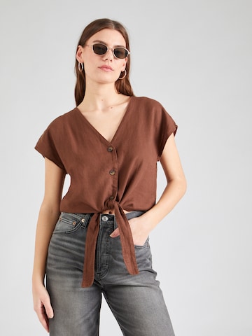 Camicia da donna 'SAY' di JDY in marrone: frontale