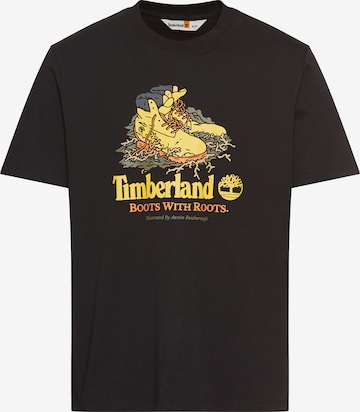 TIMBERLAND Футболка в Черный: спереди