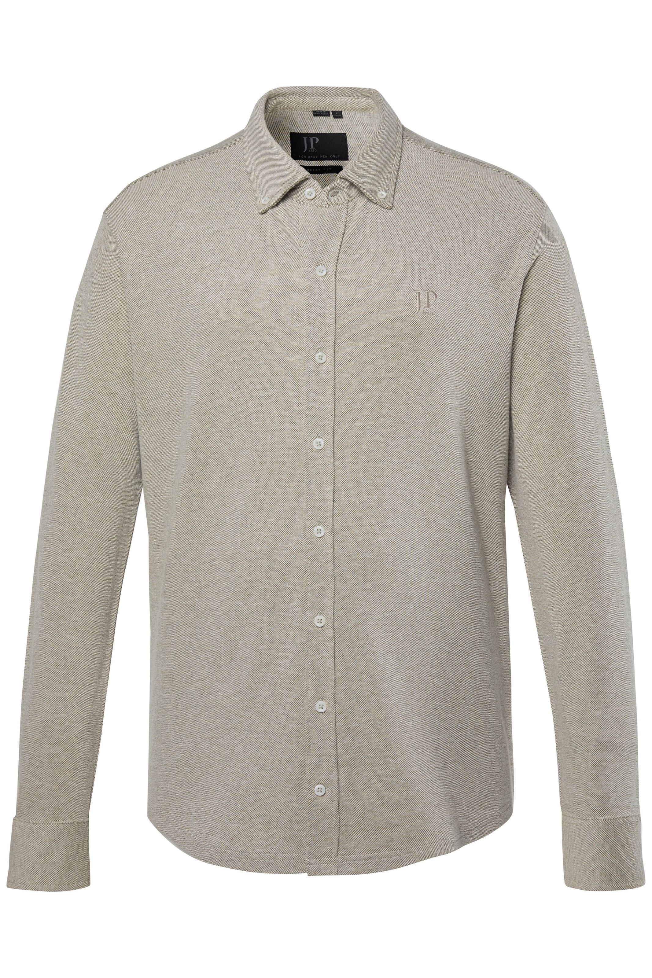 JP1880 Regular fit Overhemd in Groen: voorkant