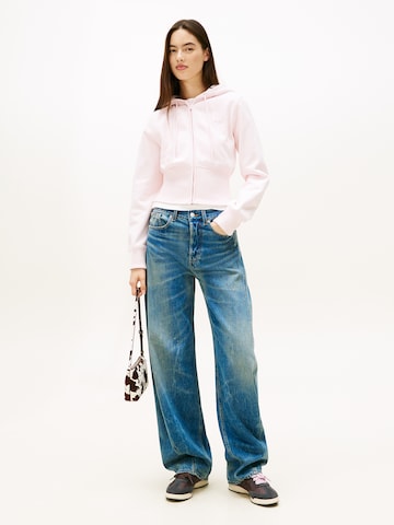 Tommy Jeans - Sudadera con cremallera en rosa