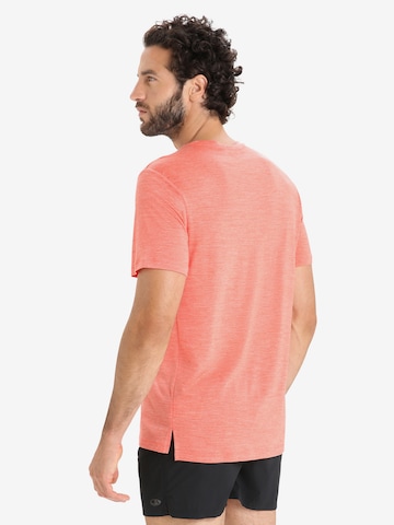 ICEBREAKER - Camisa 'Sphere II' em laranja