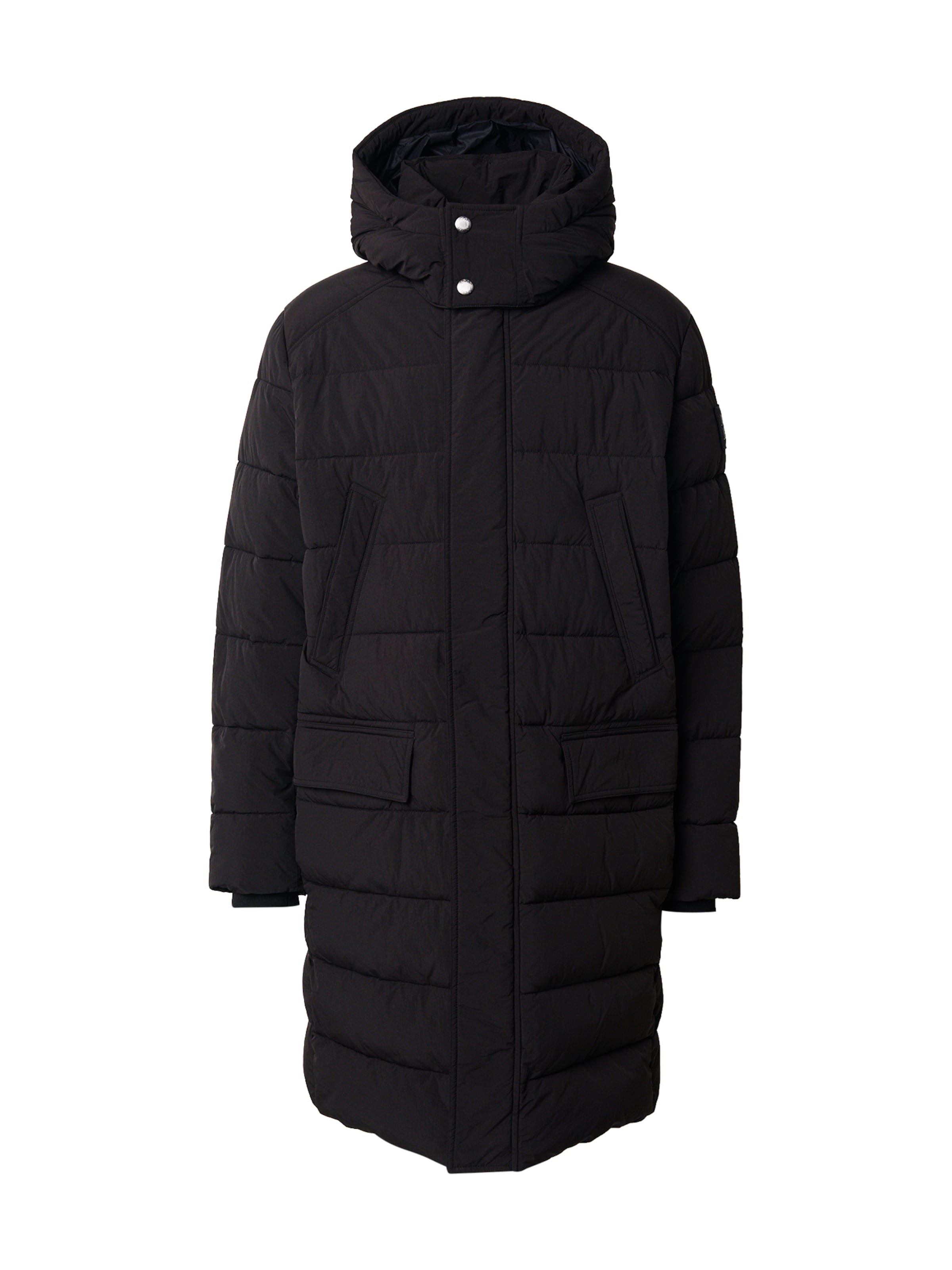 JOOP! Jeans Χειμερινό παλτό 'Larry' σε μαύρο: μπροστά