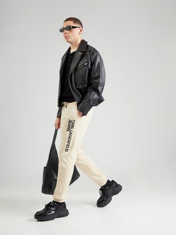 KARL LAGERFELD JEANS Tapered Hose in Beige