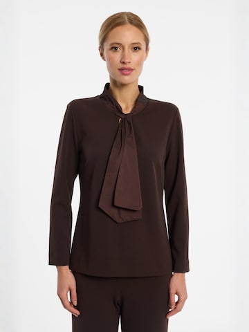 Ana Alcazar Top 'Emira' in Brown: front
