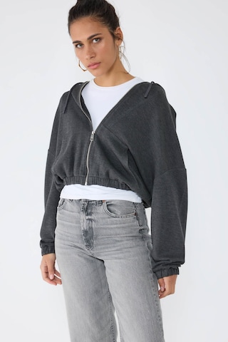 No Matter What Sweatvest in Grijs: voorkant