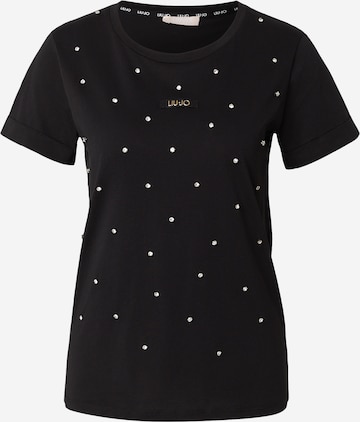 Liu Jo - Camisa 'ECS' em preto: frente