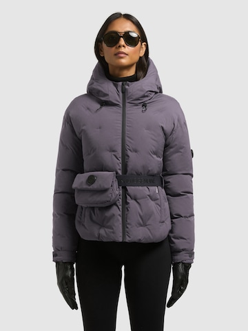 Veste d’hiver 'Roselyn' khujo en violet : devant