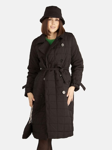 TOOche Wintermantel 'Quadro'‌‌‌ in Schwarz: Vorderseite