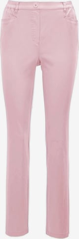 Goldner Regular Pants 'Martha' in Pink: front