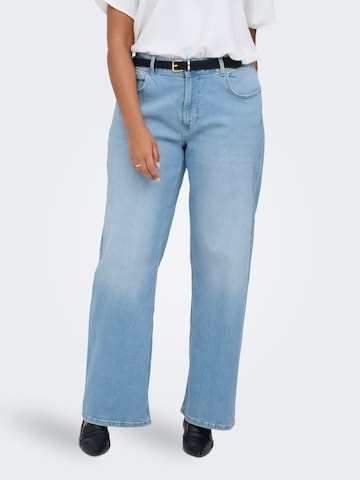 Wide Leg Jean 'CARJuicy' ONLY Carmakoma en bleu : devant