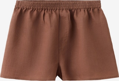MANGO Pyjamashorts 'Terrenal' in braun, Produktansicht