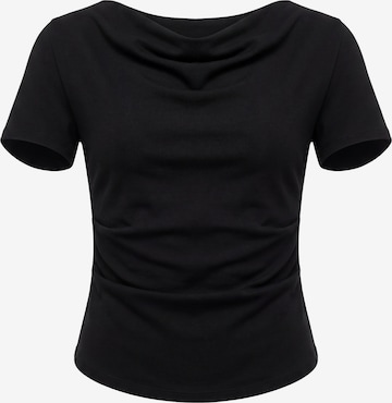 faina - Camiseta en negro: frente