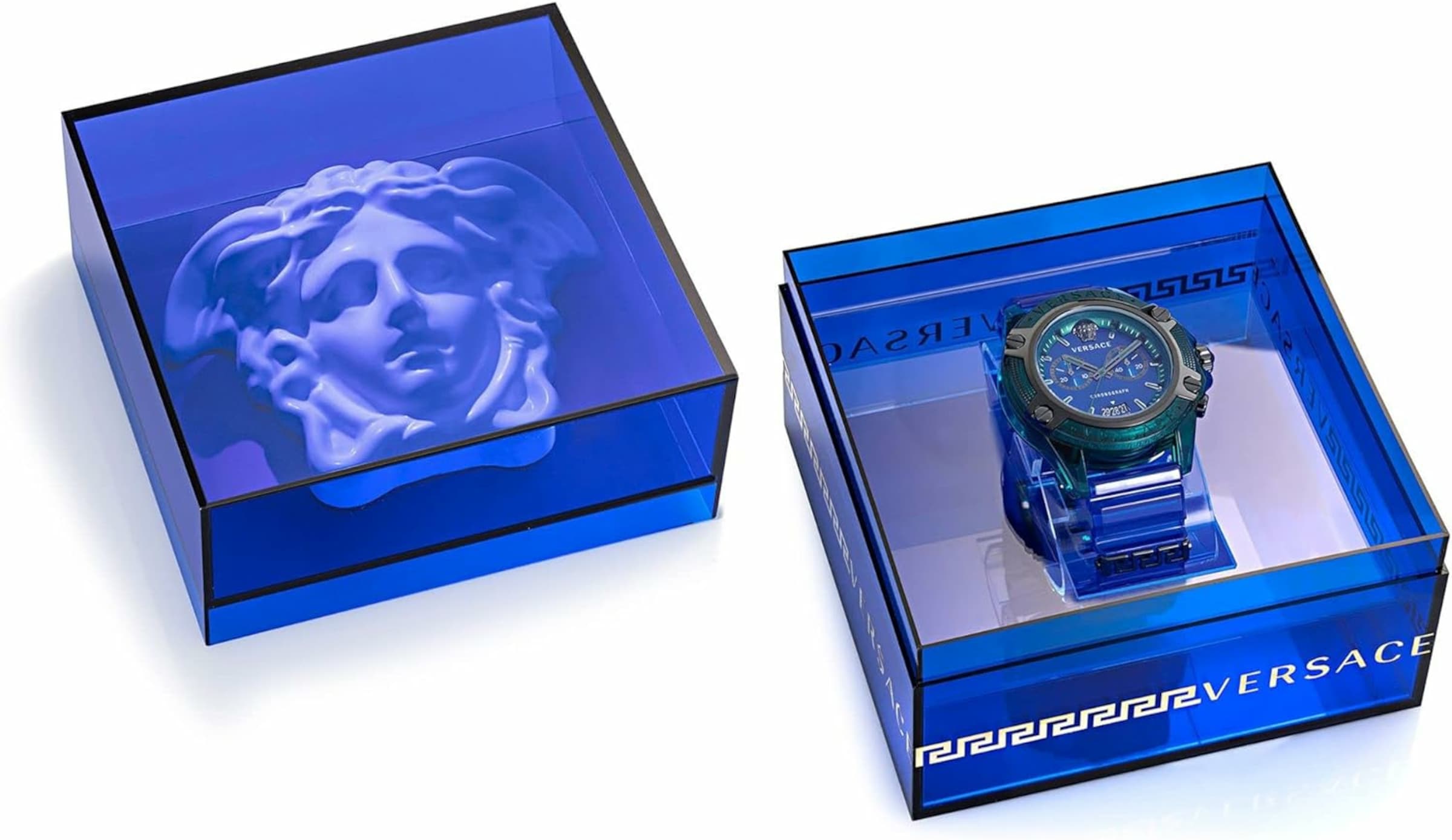 VERSACE Analoguhr 'Icon Active' in Blau
