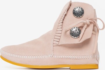 Minnetonka - Botas de tobillo 'Two Button' en lila: frente