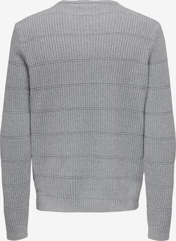 Pullover 'MARSHALL' di Only & Sons in grigio