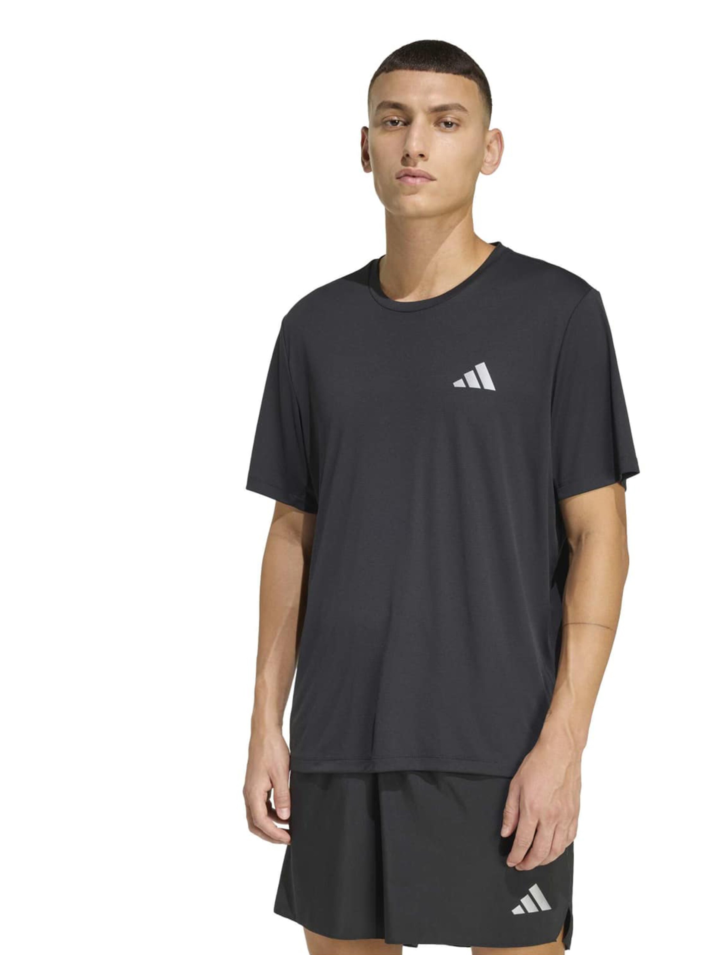 ADIDAS PERFORMANCE - Camisa funcionais 'Adi365 Essentials' em preto: frente