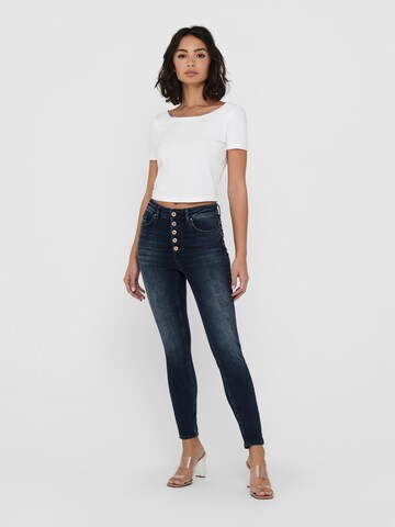 Skinny Jean 'Blush' ONLY en bleu