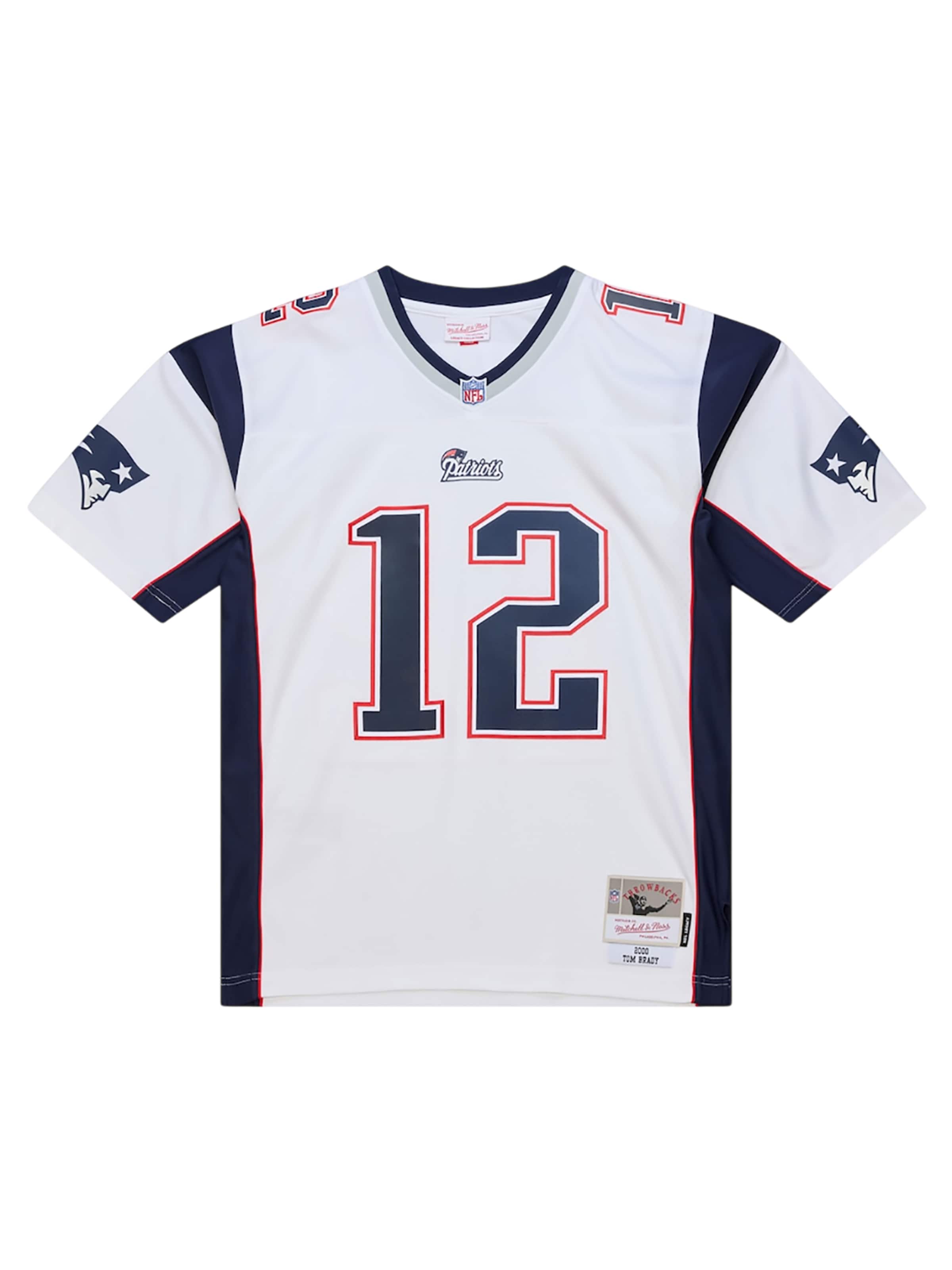 Mitchell & Ness Jersey 'NFL New England Patriots Tom Brady 2000' in White: front