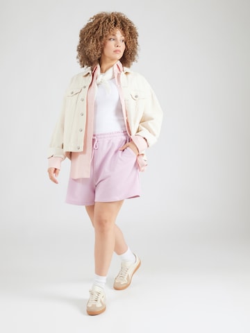 Loosefit Pantalon 'PCCHILLI' PIECES Curve en violet