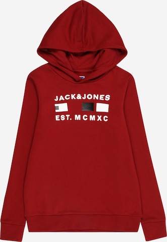 Jack & Jones Junior Sweatshirt 'FREDDIE' in Red: front