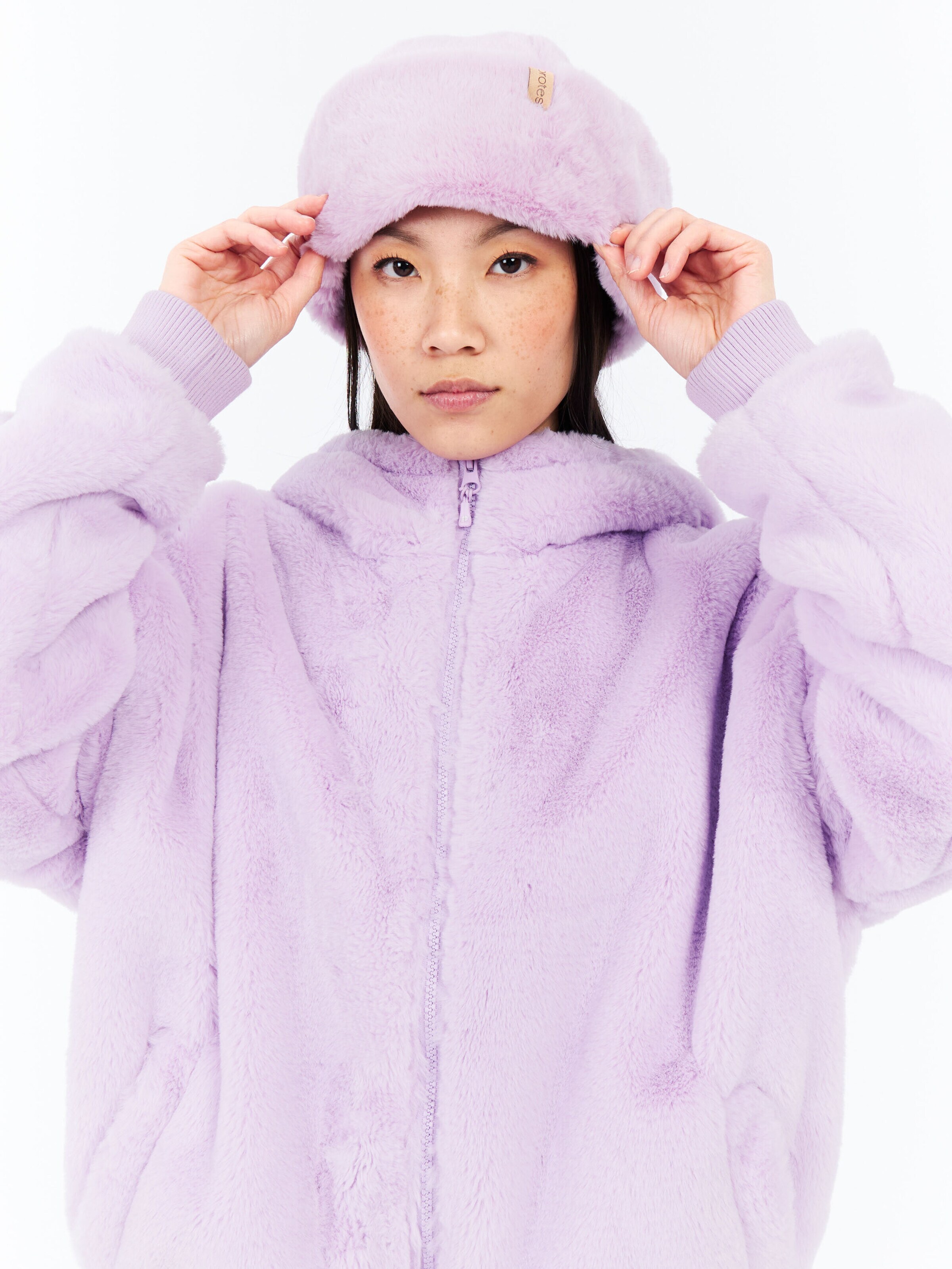 PROTEST Fleece jas 'PRTGolly' in Lila