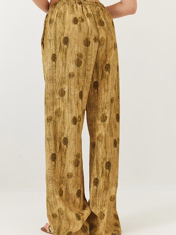 Bianco Lucci Wide Leg Bukser i grøn