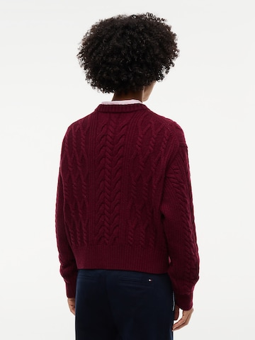TOMMY HILFIGER Pullover in Rot