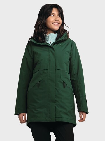 Schöffel Winterparka 'Malkay' in Groen: voorkant