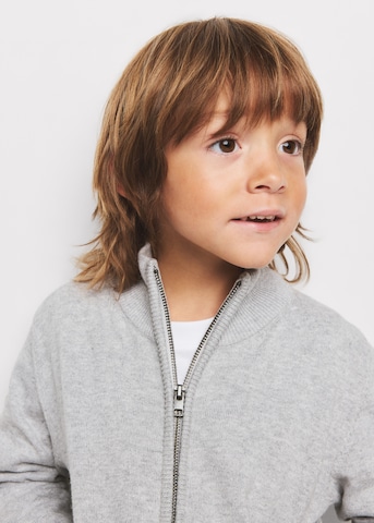 MANGO KIDS Плетена жилетка 'LUKEB' в сиво