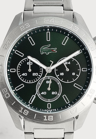 LACOSTE Analogt ur 'Boston' i sølv: forside
