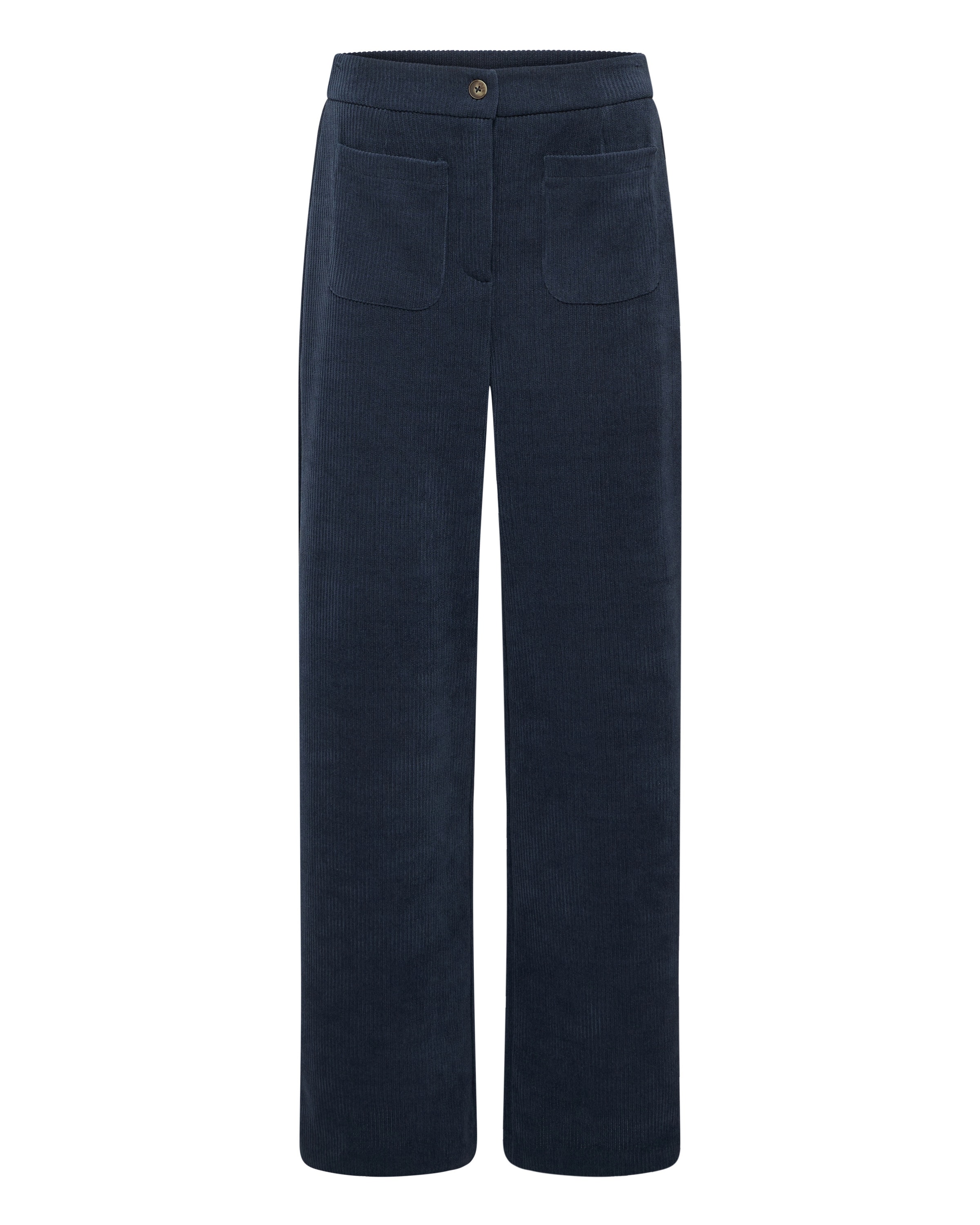 ICHI Wide leg Trousers 'KATE' in Blue