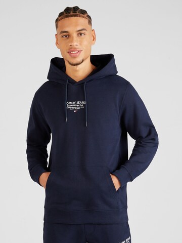 Tommy Jeans Sweatshirt 'ESNTL' in Blauw: voorkant