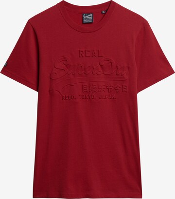 Superdry T-Shirt in Rot: predná strana