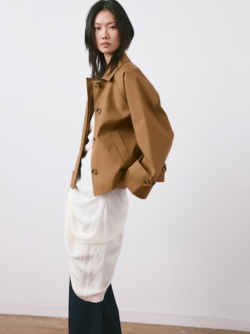 MANGO Prehodna jakna 'Cuba' | rjava barva