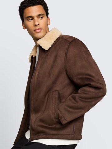 TOM TAILOR DENIM Winterjacke in Braun