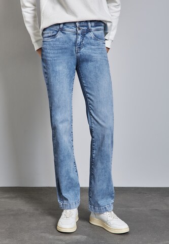 STREET ONE Bootcut Jeans in Blau: Vorderseite