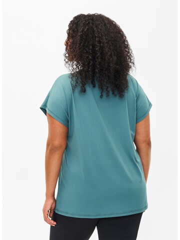 Active by Zizzi T-shirt 'ABASIC' in Grün