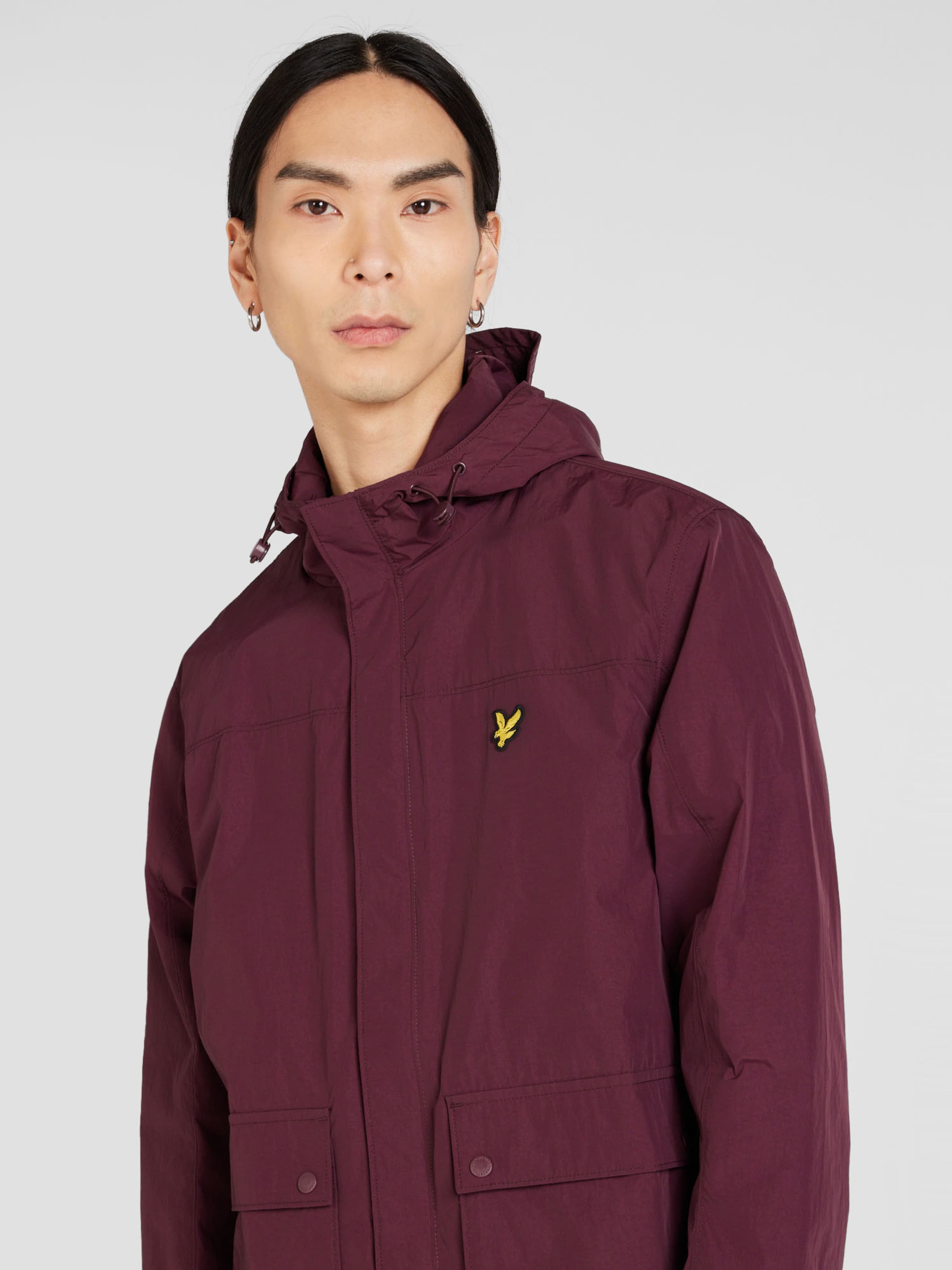 Lyle and scott burgundy jacket hotsell