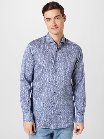 ETERNA Regularny krój Koszula w kolorze niebieski: przód